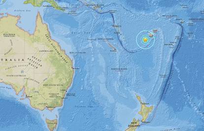 Snažan potres  u podmorju kod Fidžija, nitko nije ozlijeđen