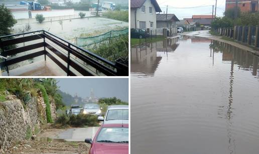 Obilne kiše ponovno potopile Crikvenicu, Rab, Kozari Bok...