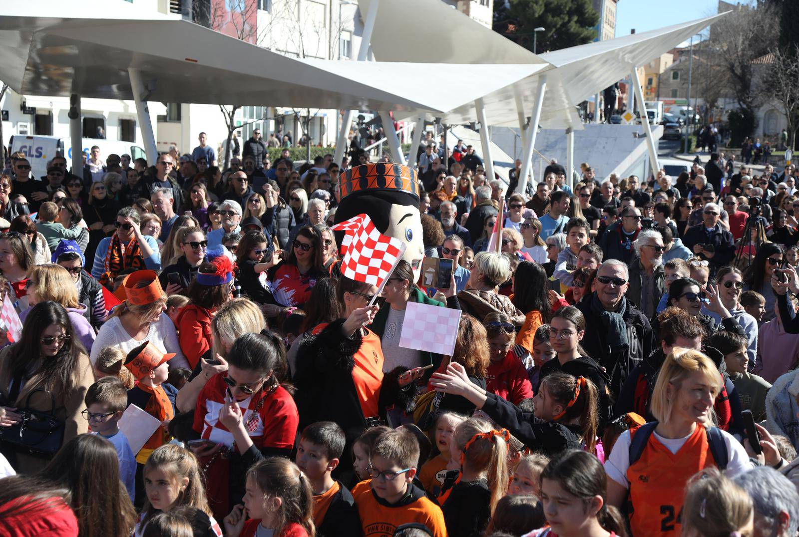 Šibenik: Svečani doček zlatnog izbornika, Ivice Tucka, njegovog pomoćnika Jure Marelje i Perice Bukića