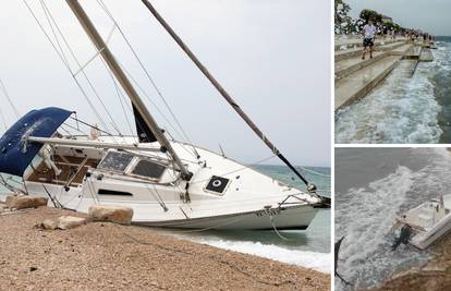VIDEO Jugo izbacuje brodice na obalu, DHMZ upozorio na olujna nevremena: Idu prema Splitu