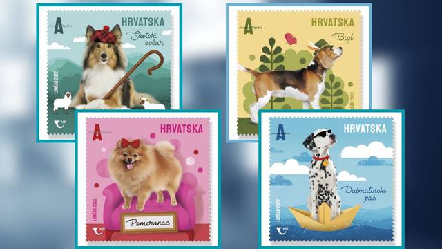 Hrvatska pošta u opticaj pušta preslatke marke s motivima pasa koje će oduševiti mališane