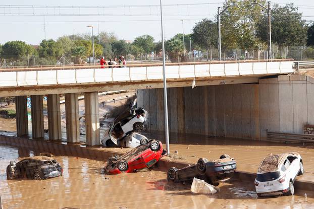 Aftermath of floods in Picanya