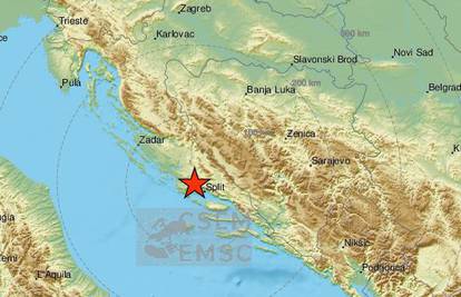 Potres od 2,4 Richtera pogodio Dalmaciju, epicentar kod Splita