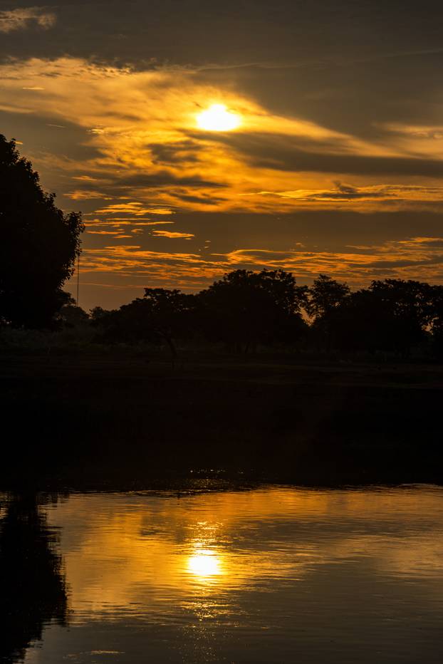 Magdalena River Sunrise Vertical