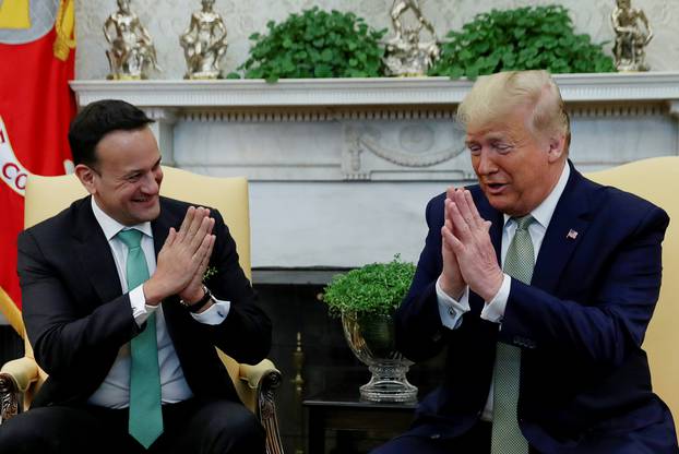 U.S. President Donald Trump meets with Ireland