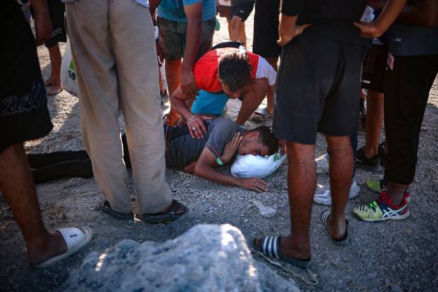 Mass crossings of migrants on foot and by sea from Morocco into Spanish territory, in Ceuta