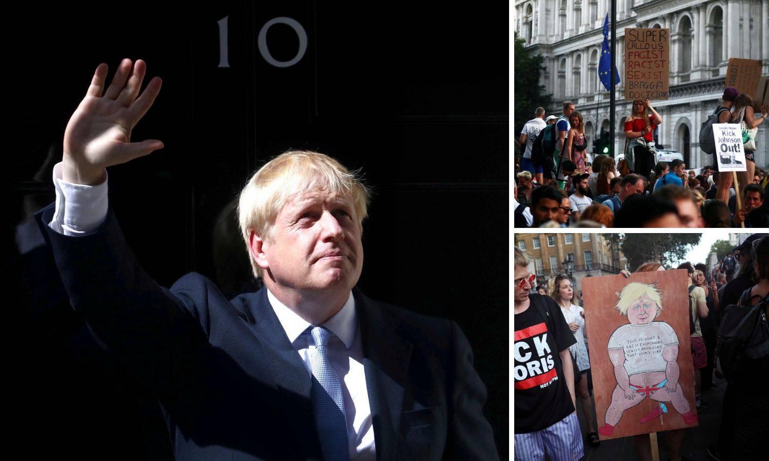 Smijenio pola vlade: Johnsona već prvi dan dočekali prosvjedi