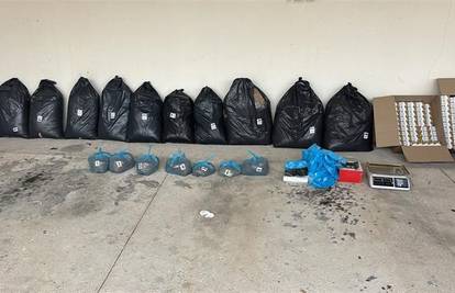 'Pao' diler u Šibeniku: Skrivao u PVC vrećama 145 kg duhana