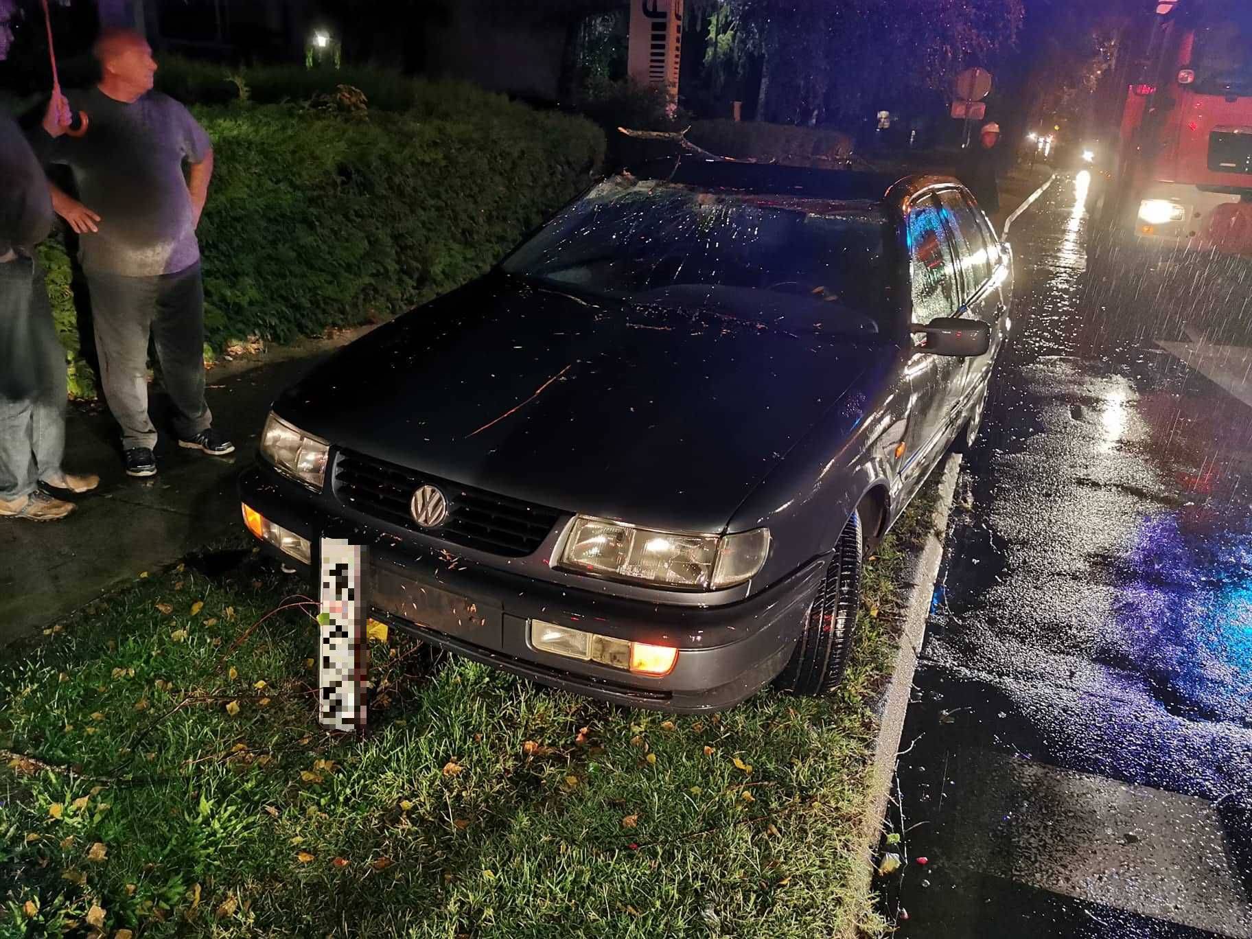 Oluje diljem zemlje: U Gradiški je palo stablo na auto u vožnji