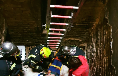 Spasili ga vatrogasci: Izvukli ozlijeđenog radnika iz rupe
