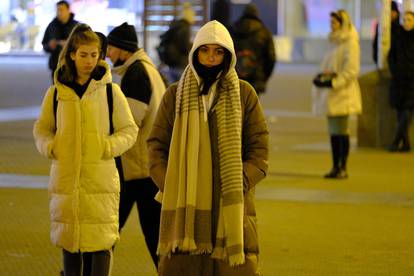 Centar Zagreba u hladnim večernjim satima