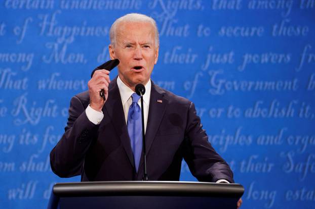 President Trump and Democratic presidential nominee Biden participate in their second debate in Nashville