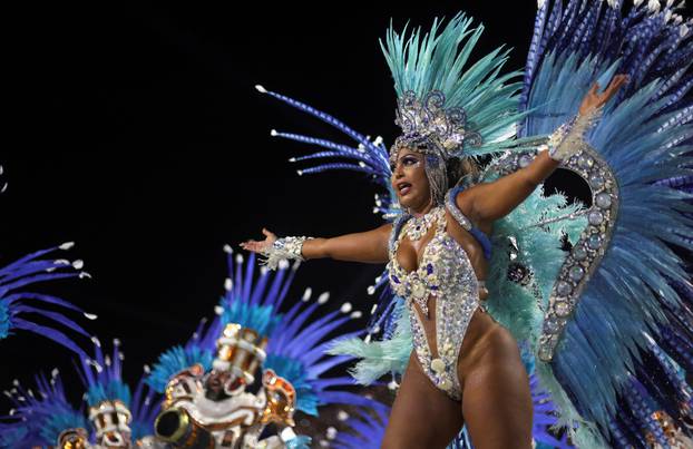 Carnival magic descends on Rio as first night of elite samba schools lights up the Sambadrome, in Rio de Janeiro