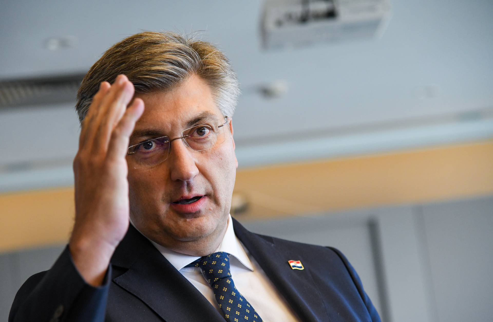 Zagreb: Plenković dao izjavu za medije nakon sastanka s veleposlanicima zemalja članica EU