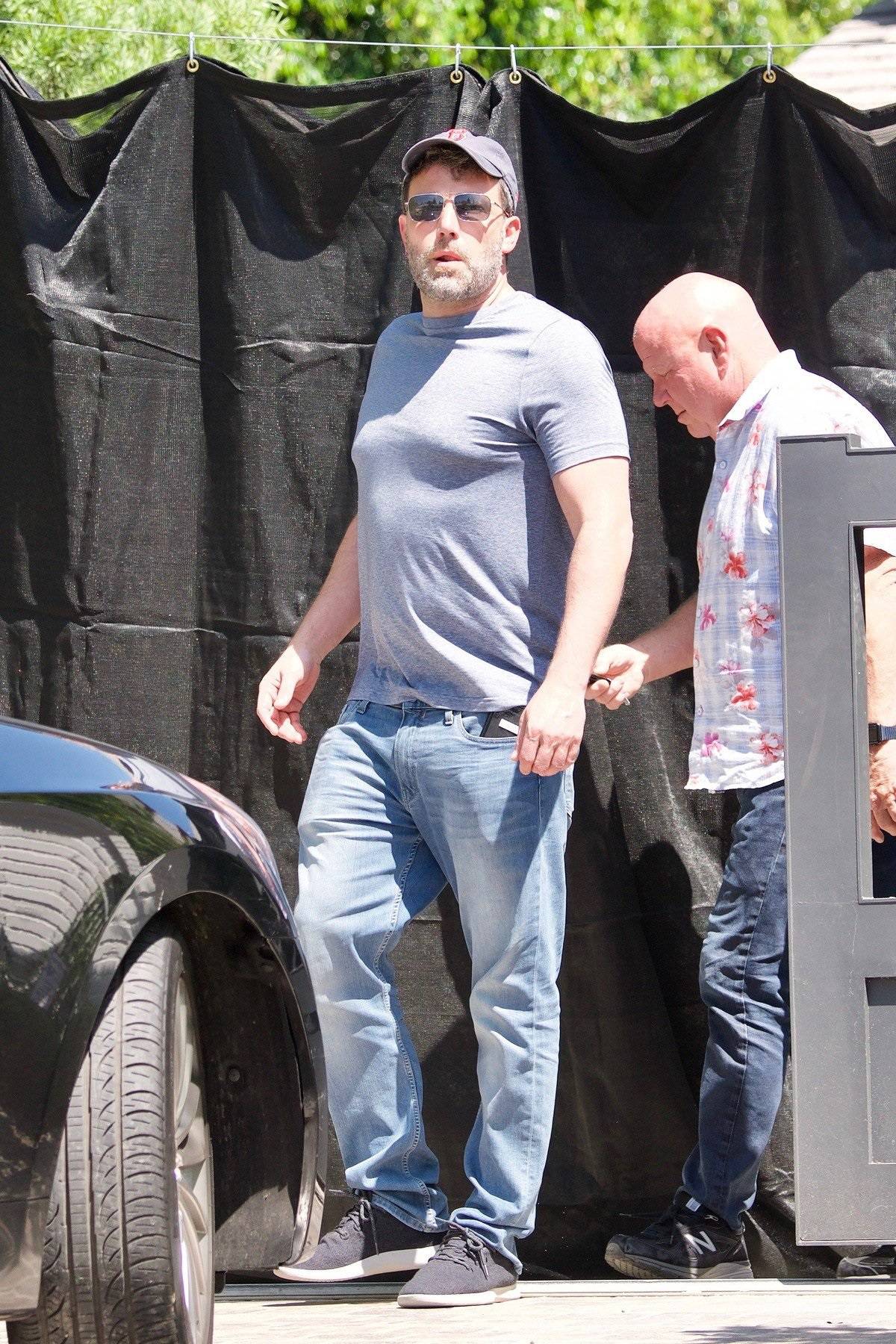 Ben Affleck on Saturday before going back to rehab.