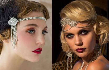Glamurozan detalj za kosu stiže iz dvadesetih: Party ukras liči na krunu s perjem i biserima