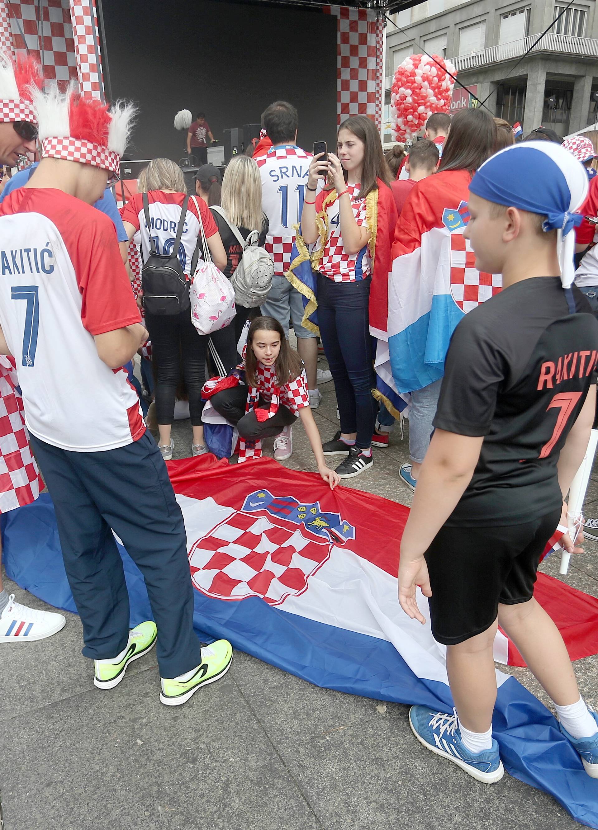 Zagreb: Pripreme za veliki doÄek hrvatske reprezentacije