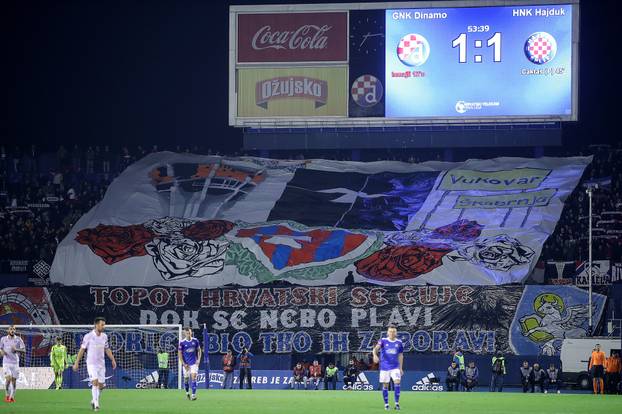 Zagreb: Navijači na utakmici Dinamo - Hajduk