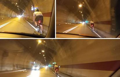 Biciklist u tunelu Sv. Ilija: 'Nije imao ni prednje svjetlo, stvorio čitavu kolonu  iza sebe, strašno'