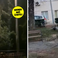 VIDEO Jaka bura nosi sve pred sobom u Kninu: Zatvorene su i autoceste za sva vozila...