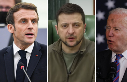 Biden, Macron i Zelenskij su na pozivu razgovarali o naporima za postizanje mira u Ukrajini