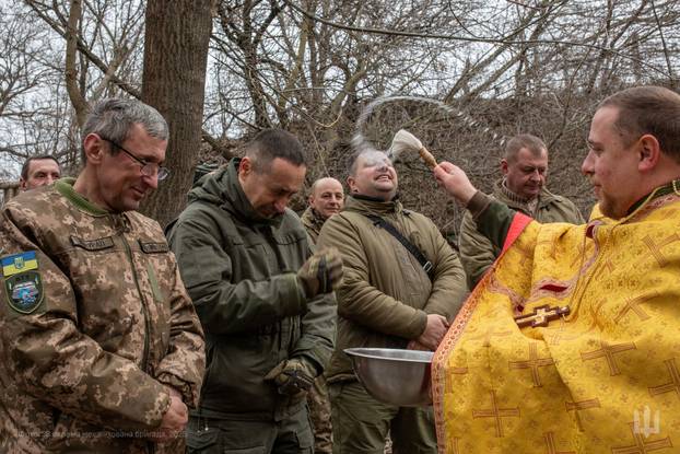 Ukrainian servicemen celebrate Epiphany in Dnipropetrovsk region