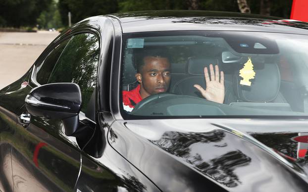 Manchester United Players at the Training Ground - AON Carrington Training Complex