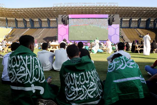 FIFA World Cup Qatar 2022 - Fans in Riyadh watch Argentina v Saudi Arabia