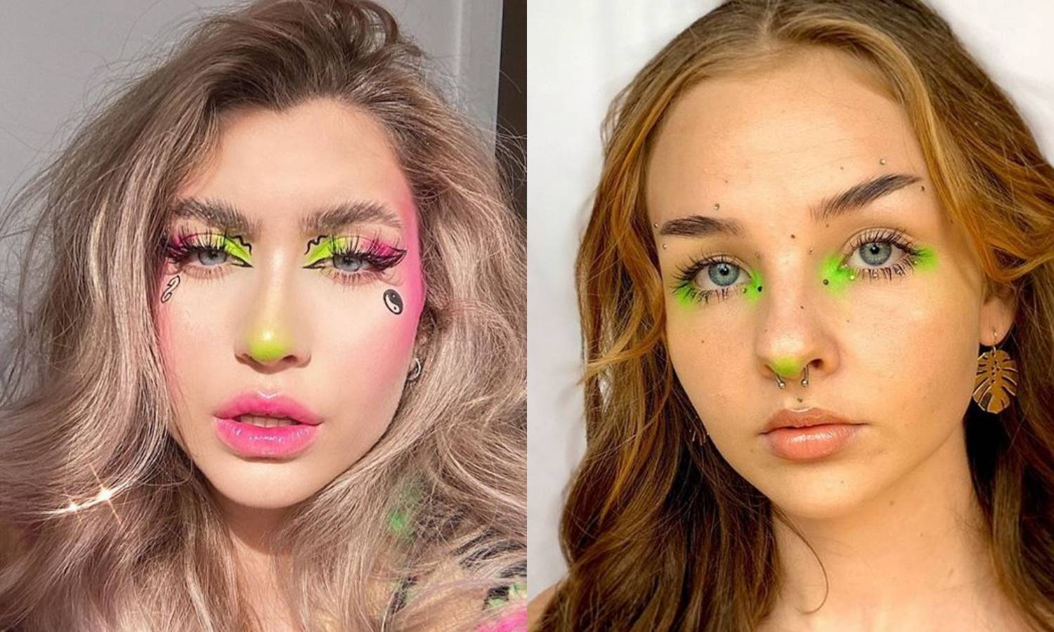 Teatralni make-up trend: Nos je obojen u lude neon tonove