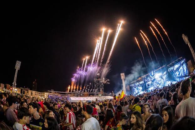 Split - Treca Vecer Ultra Festivala. Vatromet.