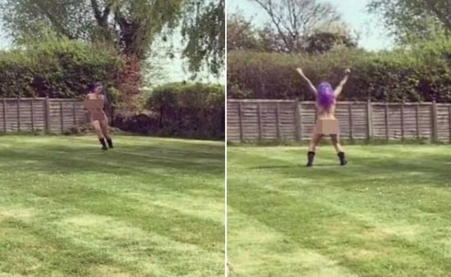 Proslavila razvod: Jodie Marsh potpuno gola trči po dvorištu