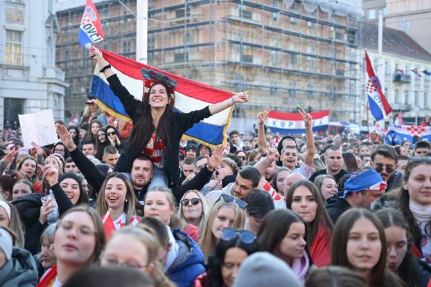 Zagreb: Svečani doček rukometaša nakon osvojenog srebra na Svjetskom prvenstvu