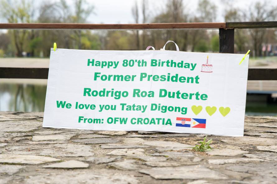 Zagreb: Filipinci dali podršku uhićenom bivšem predsjedniku Duterteu