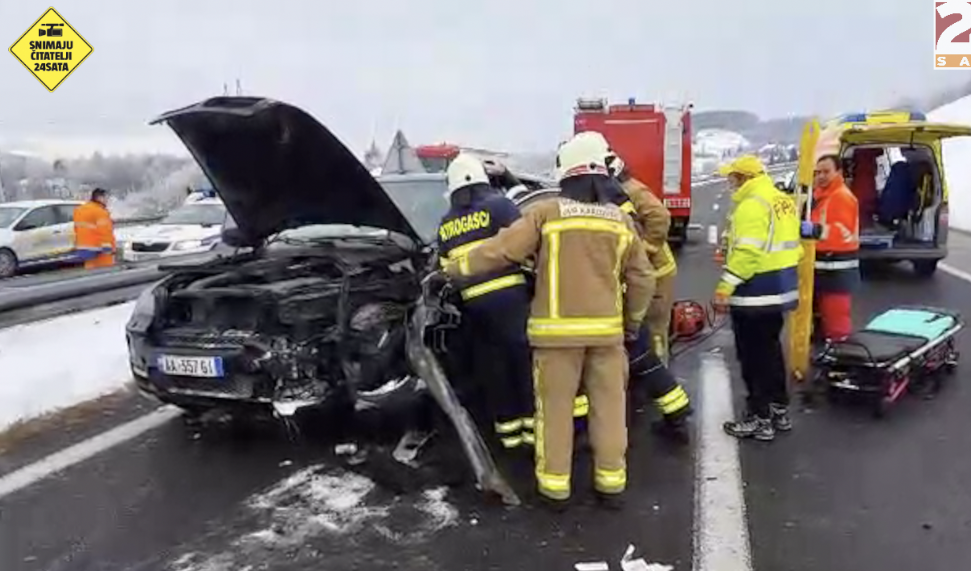 Užas: Ograda je probila auto, našli dio noge i stopalo vozača