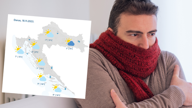 Mraz i led: Pogledajte kakve vas temperature očekuju za vikend, DHMZ izdao upozorenje