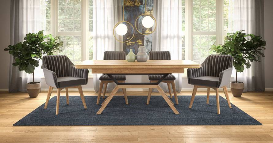 Blagovaonski stol Asensio i stolice Tenor, snižene 35%, savršeno se slažu