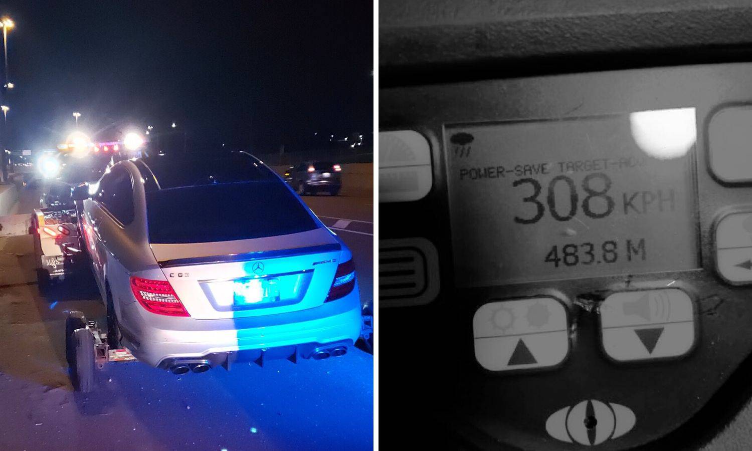 Uzeo očev Mercedes pa vozio 308 km/h, uhitila ga policija