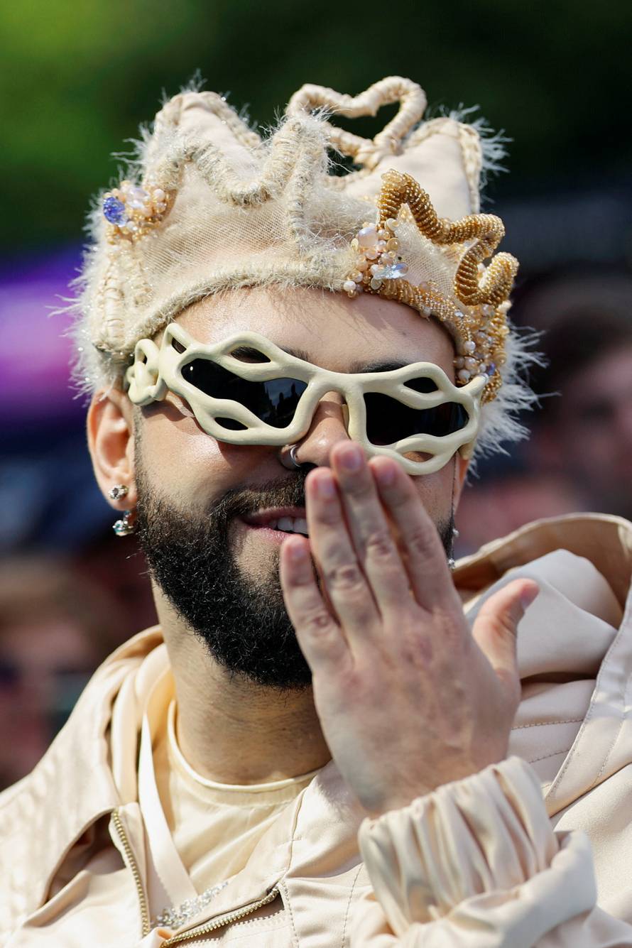 Eurovision Song Contest's 'Turquoise Carpet' event in Vienna