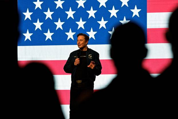 FILE PHOTO: U.S. President Trump's adviser Elon Musk holds a rally, in Green Bay