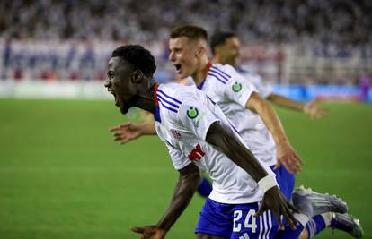 Hajduk - Dinamo City 2-1: 'Bili' zasluženo slavili na Poljudu na krilima Durdova i Bambe