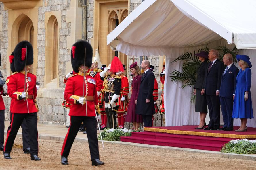 U.S. President Trump makes second state visit to Britain