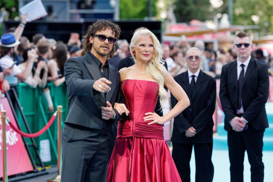 Eurovision Song Contest's 'Turquoise Carpet' event in Vienna