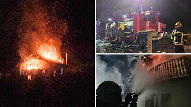 FOTO Kuću u Zagorju 'gutao' plamen: Muškarca uhitili zbog sumnje na izazvanje požara