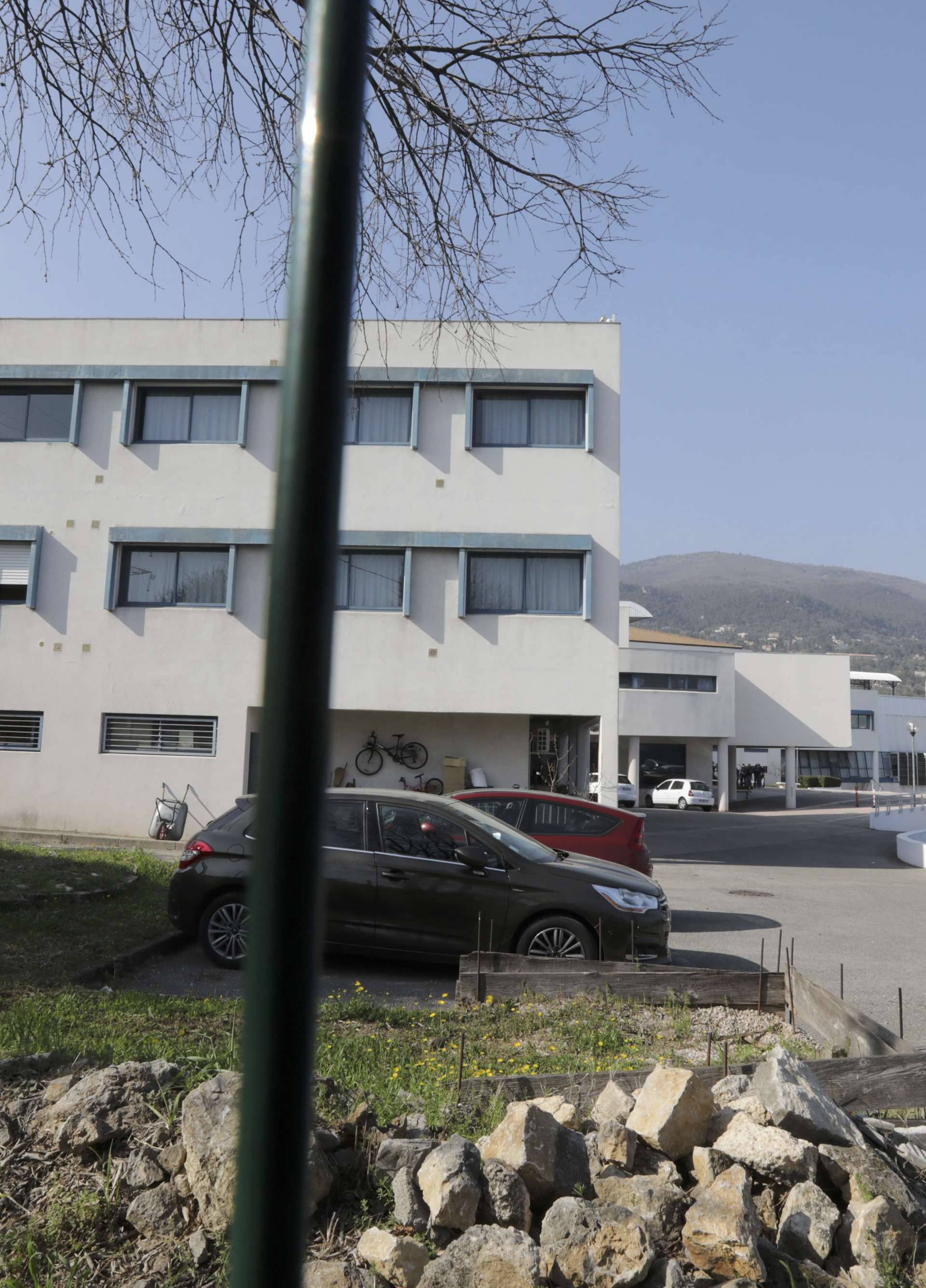 View of the Tocqueville high school after a shooting has taken place injuring at least eight people, in Grasse