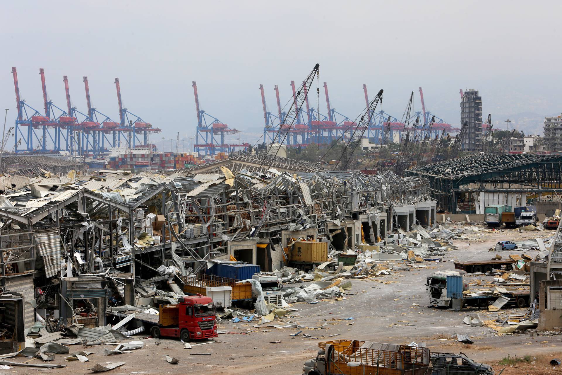 Aftermath of Tuesday's blast in Beirut's port area