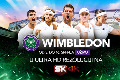 Uz Telemach na Sport Klubu Wimbledon u 4K rezoluciji i vrhunska sportska događanja