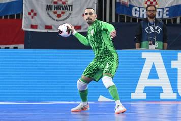 Susret Hrvatske i &Scaron;panjolske u polufinalu Europskog prvenstva u futsalu