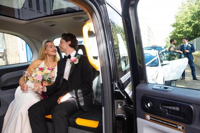 UK's first drive-through wedding service