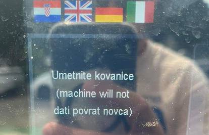 Bizarna dvojezičnost u Rovinju: Machine will not dati povrat...