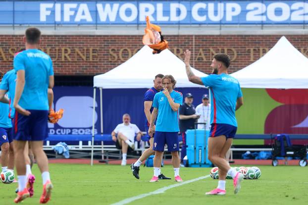Dallas: Trening hrvatskih nogometnih reprezetativaca uoči utakmice protiv Engleske